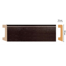 Цветной напольный плинтус Decomaster D234-433 ДМ (58*16*2400 мм)