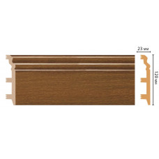 Цветной напольный плинтус Decomaster D233-85 ШК/8 (120*23*2400 мм)