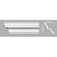 Плинтус потолочный с орнаментом Decomaster 95139/15 (150х138х2400мм)