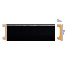 Цветной напольный плинтус Decomaster D234-195 ШК/15 (58*16*2400 мм)