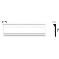 Плинтус потолочный Decomaster D226 ДМ (90*21*2000мм)