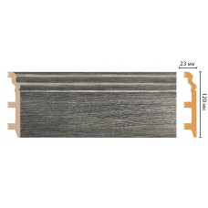 Цветной напольный плинтус Decomaster D233-86 ШК/8 (120*23*2400 мм)