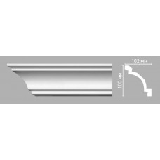 Плинтус потолочный гладкий Decomaster 96013/26 (100х102х2400мм)