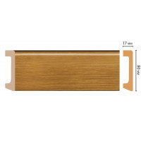 Цветной напольный плинтус Decomaster D235-73 ШК/20 (80*17*2400 мм)