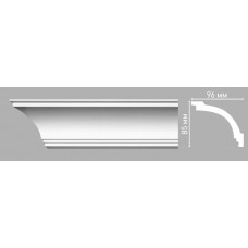 Плинтус потолочный гладкий Decomaster 96262/36 (85х96х2400мм)