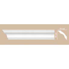 Потолочный плинтус гладкий Decomaster DP 213 гибкий (80*80*2400)
