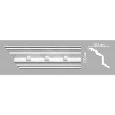 Плинтус потолочный с орнаментом Decomaster 95144/7 (200х180х2400мм)