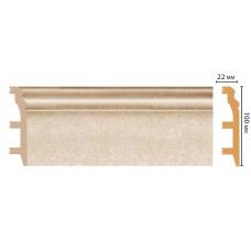 Цветной напольный плинтус Decomaster D232-18D (100*22*2400 мм) ДМ