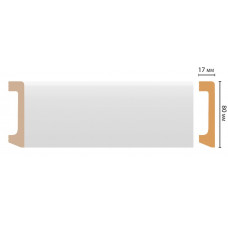 Плинтус напольный Decomaster D235 ДМ (80*17*2000 мм)
