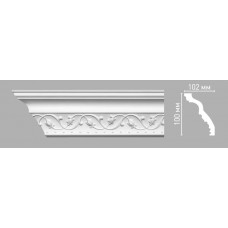 Плинтус потолочный с орнаментом Decomaster 95821/30 (100х102х2400мм)