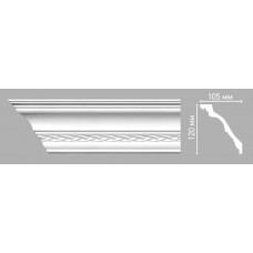 Плинтус потолочный с орнаментом Decomaster 95107/18 (120х105х2400мм)