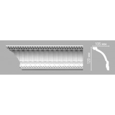 Плинтус потолочный с орнаментом Decomaster 95105/24 (120х105х2400мм)