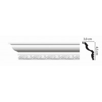 Плинтус потолочный с орнаментом Decomaster D148B ДМ (30*45*2000 мм)